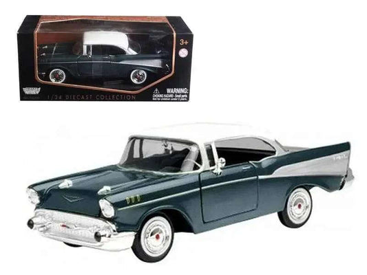 1957 Chevrolet Bel Air Green 1/24 Diecast Model Car by Motormax Cartsfy Inc.