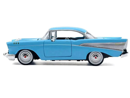 1957 Chevrolet Bel Air Light Blue "Timeless Legends" Series 1/24 Diecast Model Car by Motormax Cartsfy Inc.