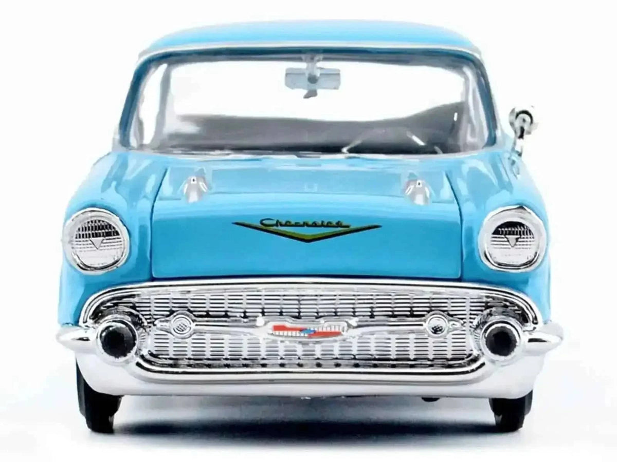 1957 Chevrolet Bel Air Light Blue "Timeless Legends" Series 1/24 Diecast Model Car by Motormax Cartsfy Inc.