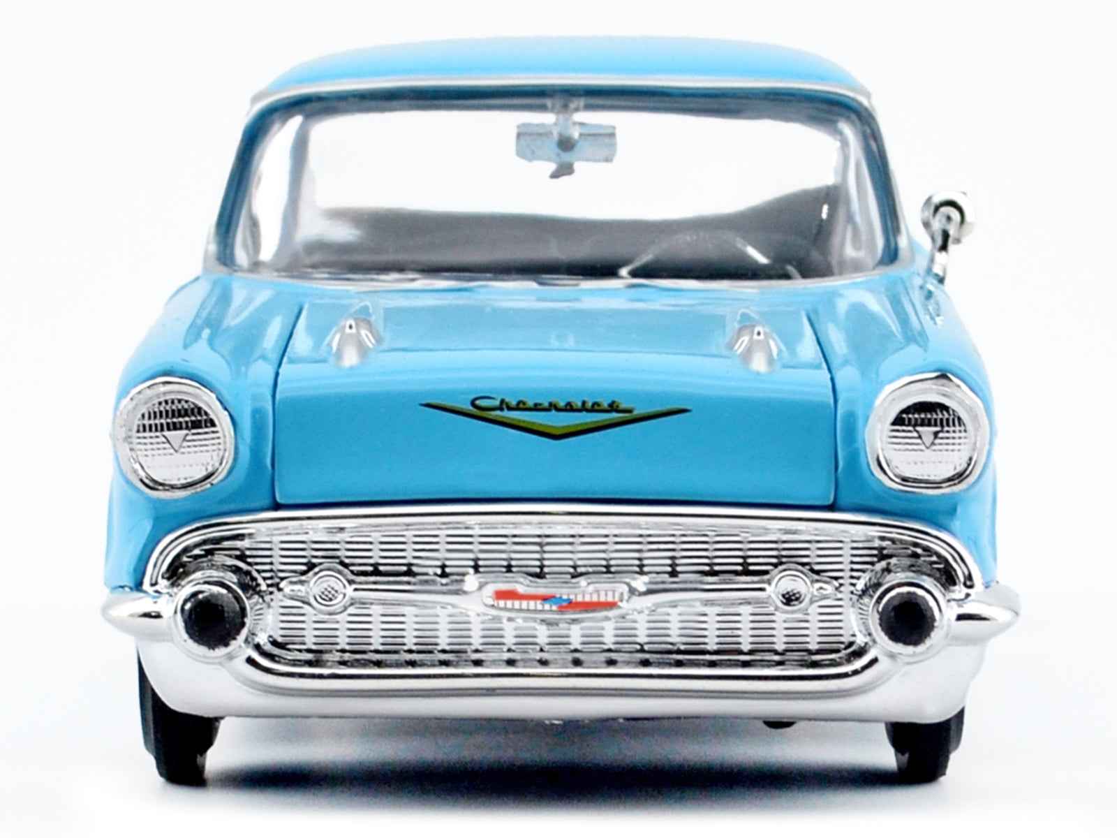 1957 Chevrolet Bel Air Light Blue "Timeless Legends" Series 1/24 Diecast Model Car by Motormax Cartsfy Inc.