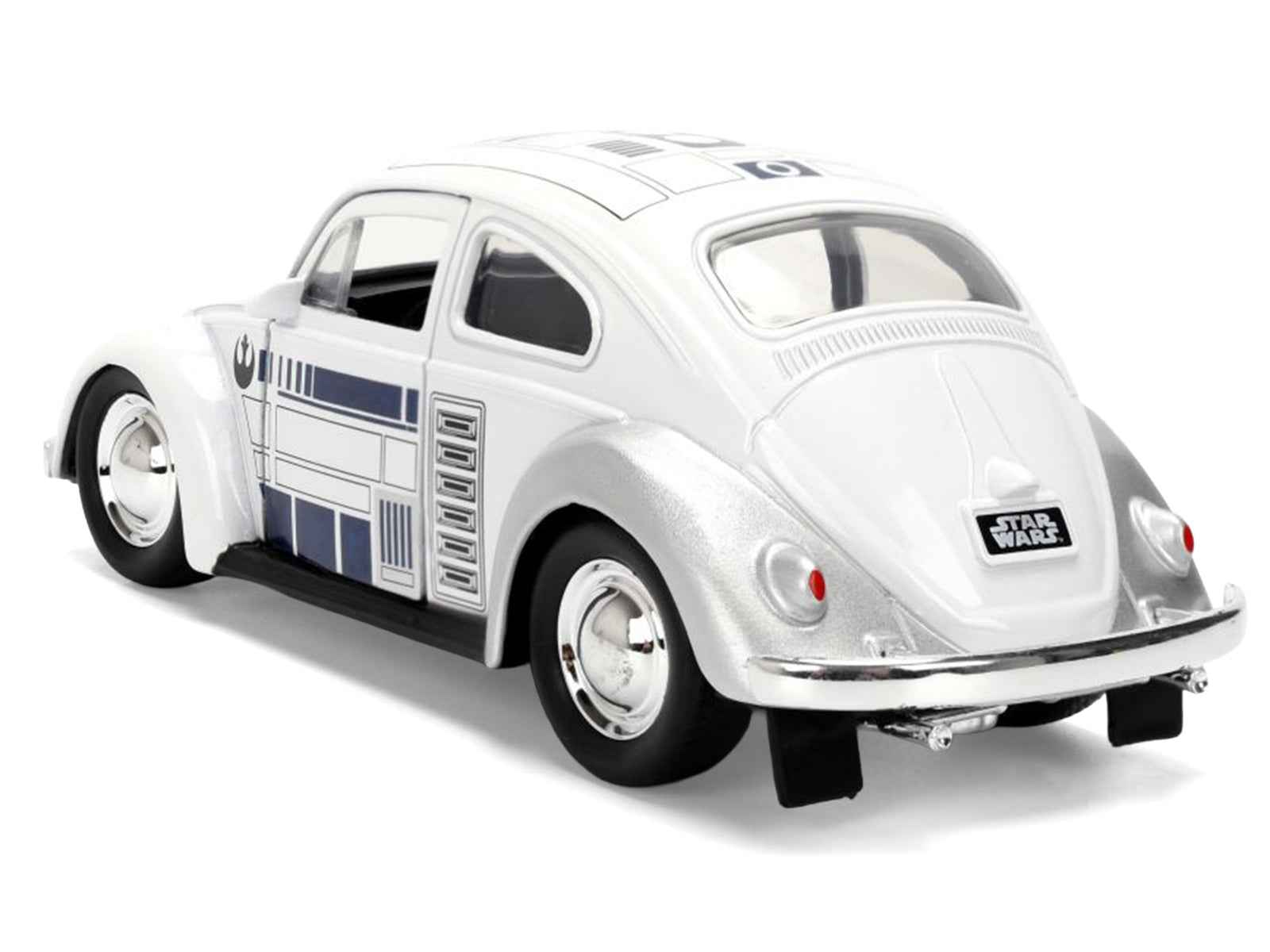 1959 Volkswagen Beetle "R2-D2" Livery White with Graphics "Star Wars" Franchise "Hollywood Rides" Series 1/32 Diecast Model Car by Jada Miniature Motors Default Title Default Title-