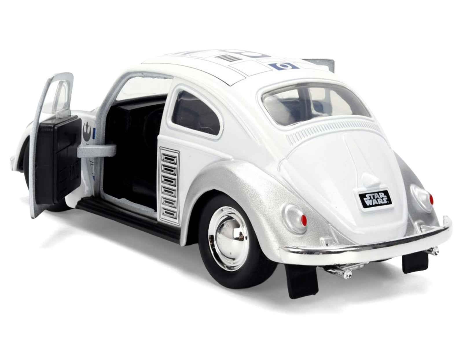 1959 Volkswagen Beetle "R2-D2" Livery White with Graphics "Star Wars" Franchise "Hollywood Rides" Series 1/32 Diecast Model Car by Jada Miniature Motors Default Title Default Title-
