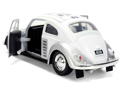 1959 Volkswagen Beetle "R2-D2" Livery White with Graphics "Star Wars" Franchise "Hollywood Rides" Series 1/32 Diecast Model Car by Jada Miniature Motors Default Title Default Title-
