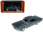 Blue 1962 Lincoln Continental model car, chrome trim and whitewall tires, in display box
