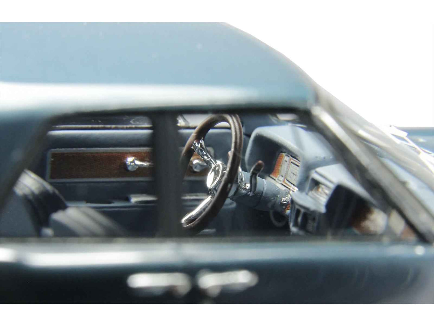 1962 Lincoln Continental Oxford Gray Metallic with Blue Interior Limited Edition to 200 pieces Worldwide 1/43 Model Car by Goldvarg Collection Miniature Motors Default Title Default Title-