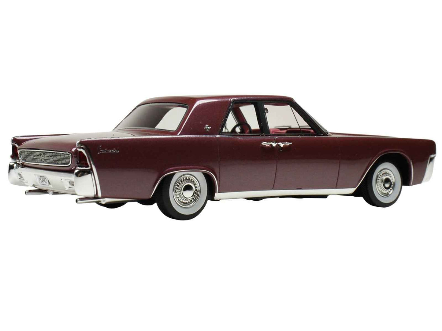 1962 Lincoln Continental Royal Red Metallic with Red Interior Limited Edition to 200 pieces Worldwide 1/43 Model Car by Goldvarg Collection Cartsfy Inc.