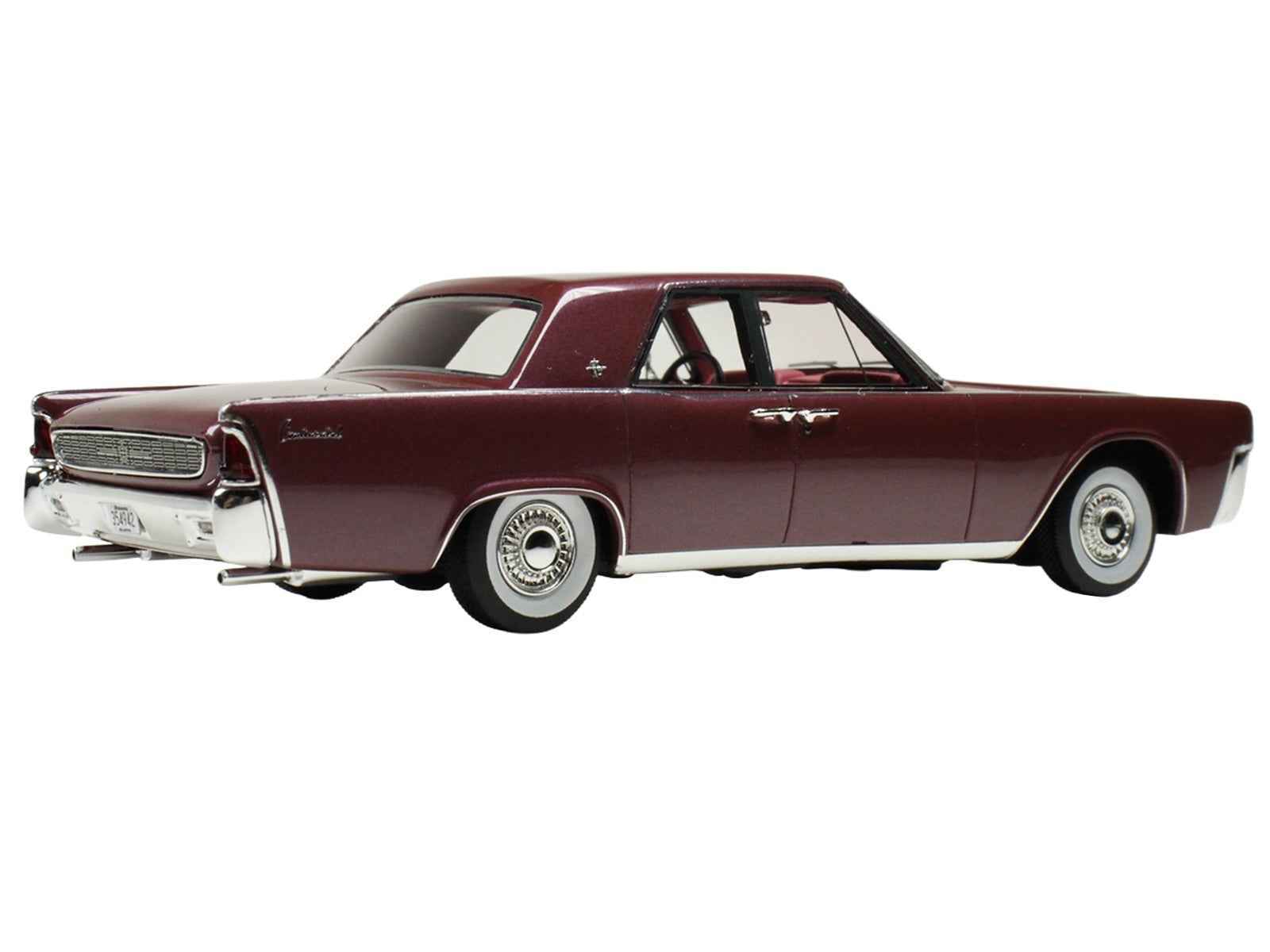 1962 Lincoln Continental Royal Red Metallic with Red Interior Limited Edition to 200 pieces Worldwide 1/43 Model Car by Goldvarg Collection Cartsfy Inc.