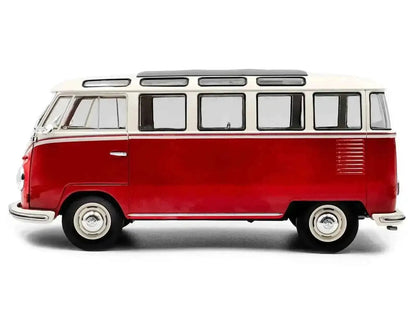 1962 Volkswagen T1 Samba Bus Red and White 1/18 Diecast Model Car by Solido Cartsfy Inc.