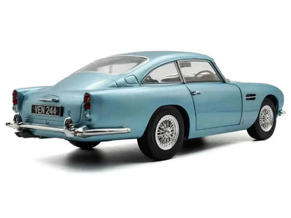 1964 Aston Martin DB5 RHD (Right Hand Drive) Light Blue Metallic 1/18 Diecast Model Car by Solido Cartsfy Inc.