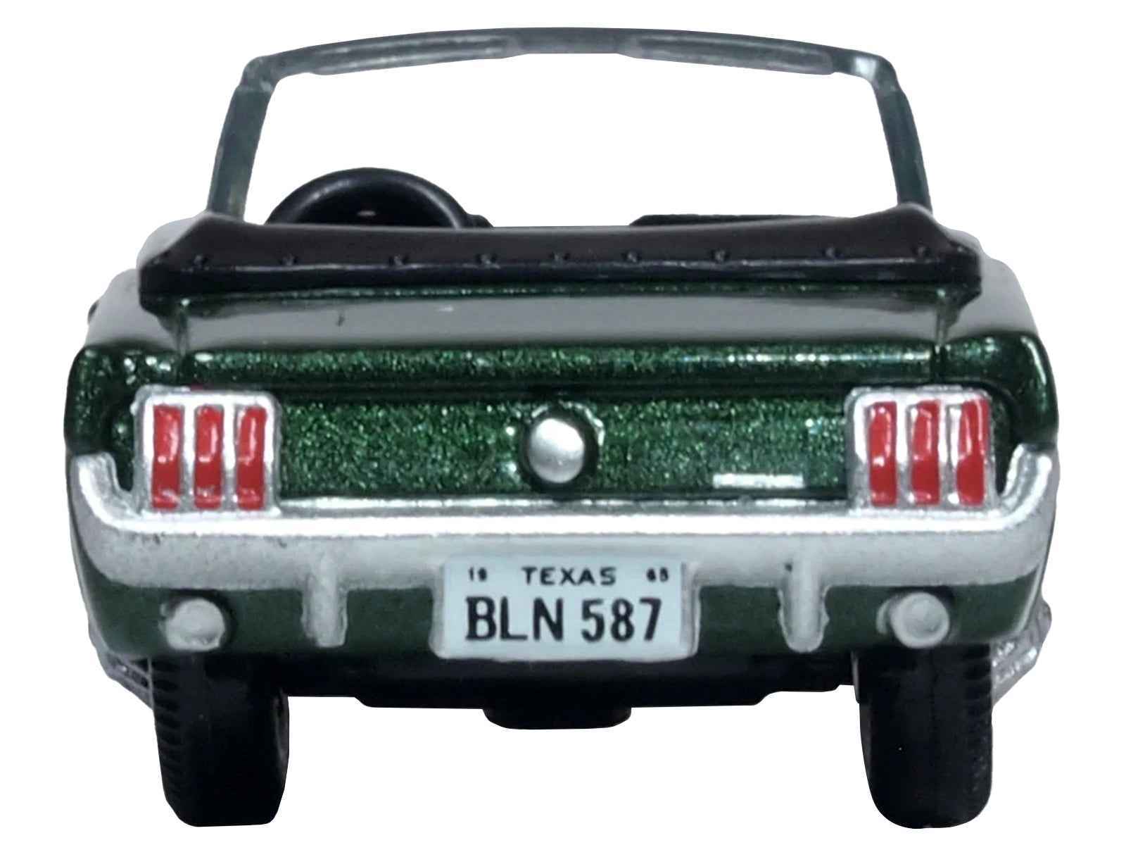 1965 Ford Mustang Convertible Ivy Green Metallic 1/87 (HO) Scale Diecast Model Car by Oxford Diecast Cartsfy Inc.