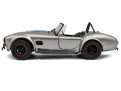 1965 Shelby Cobra 427 MKII "Solido Works M Racing Tribute" Gray Metallic with Stripes 1/18 Diecast Model Car by Solido Miniature Motors Default Title Default Title-