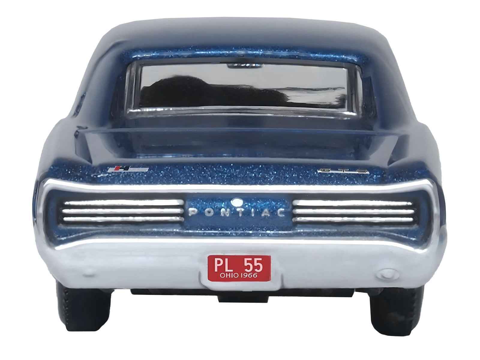 1966 Pontiac GTO Fontaine Blue Metallic 1/87 (HO) Scale Diecast Model Car by Oxford Diecast Cartsfy Inc.