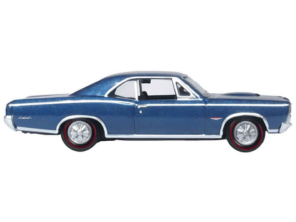 1966 Pontiac GTO Fontaine Blue Metallic 1/87 (HO) Scale Diecast Model Car by Oxford Diecast Cartsfy Inc.