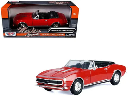 1967 Chevrolet Camaro SS Convertible Burgundy Diecast Model