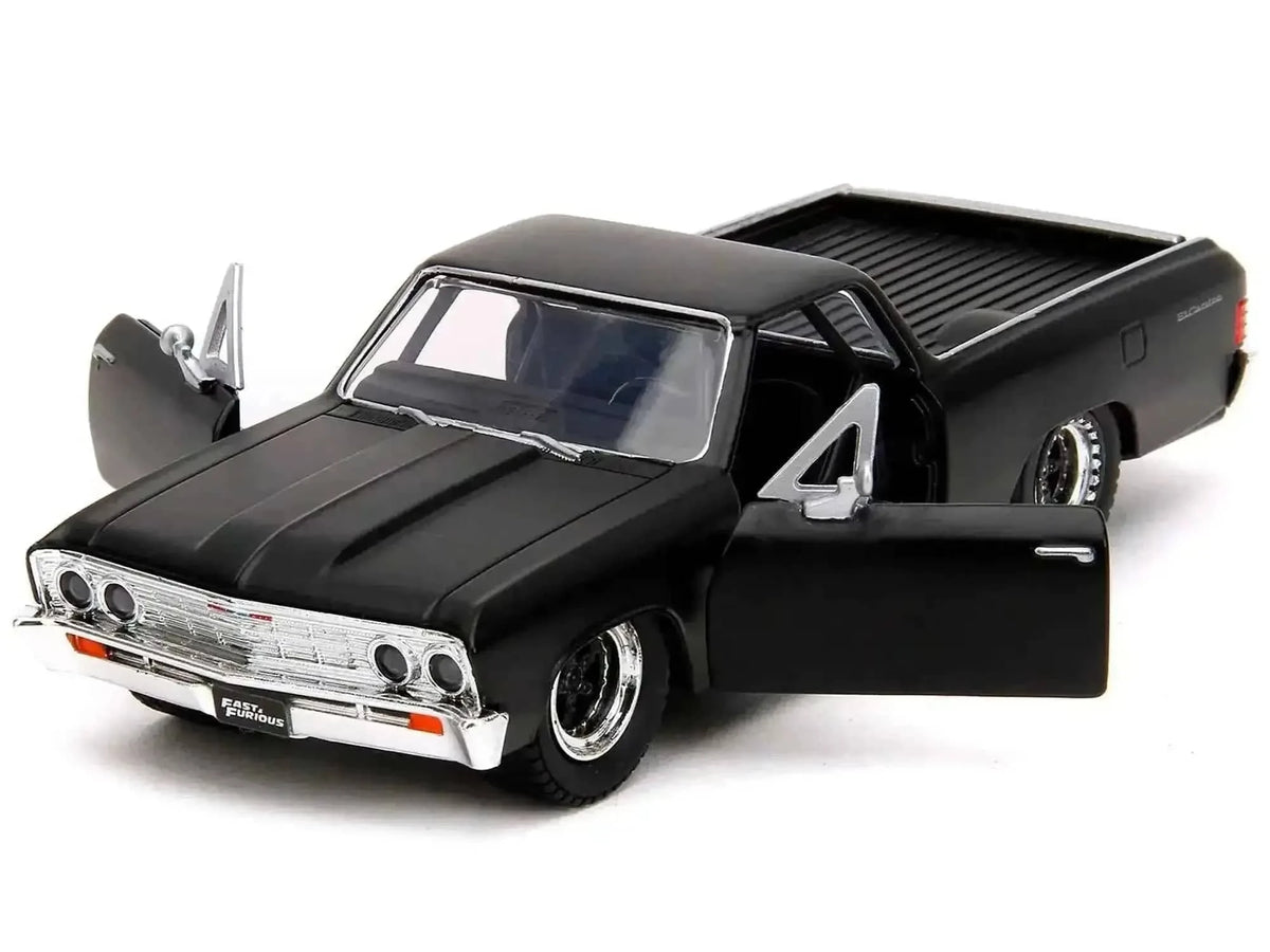 1967 Chevrolet El Camino Matt Black "Fast & Furious" Series 1/32 Diecast Model Car by Jada Cartsfy Inc.