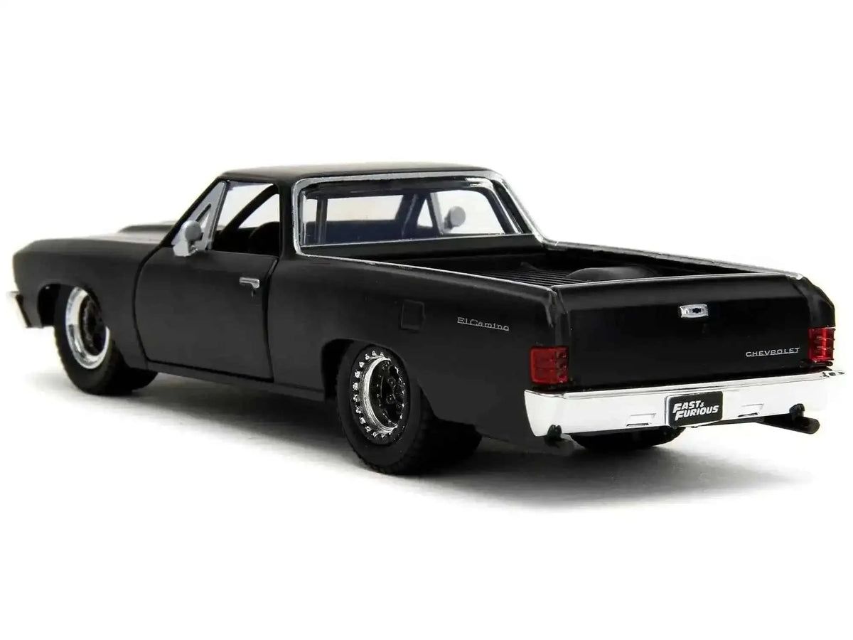 1967 Chevrolet El Camino Matt Black "Fast & Furious" Series 1/32 Diecast Model Car by Jada Cartsfy Inc.