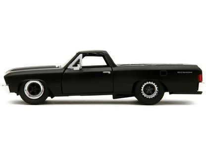 1967 Chevrolet El Camino Matt Black "Fast & Furious" Series 1/32 Diecast Model Car by Jada Cartsfy Inc.