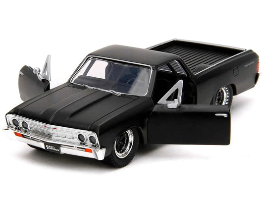 1967 Chevrolet El Camino Matt Black "Fast & Furious" Series 1/32 Diecast Model Car by Jada Miniature Motors Default Title Default Title-