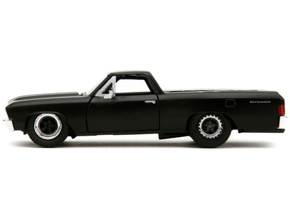 1967 Chevrolet El Camino Matt Black "Fast & Furious" Series 1/32 Diecast Model Car by Jada Cartsfy Inc.