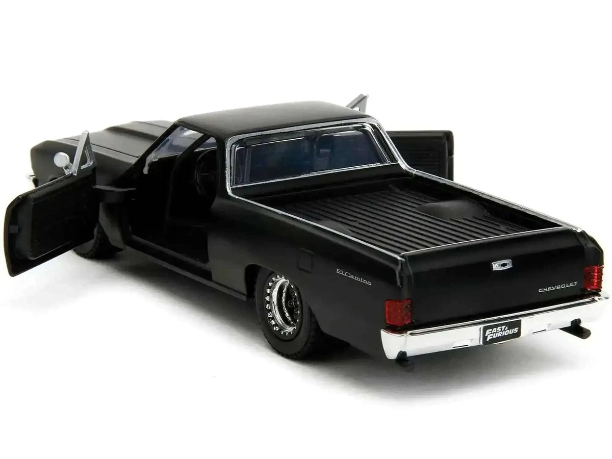 1967 Chevrolet El Camino Matt Black "Fast & Furious" Series 1/32 Diecast Model Car by Jada Cartsfy Inc.