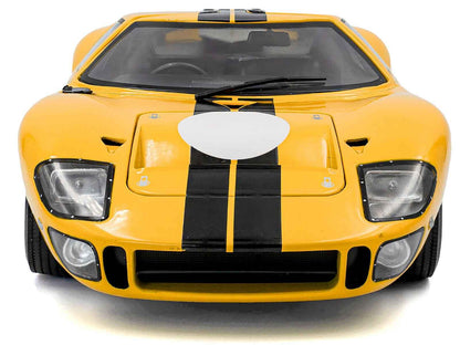 1968 Ford GT40 MK1 Yellow with Black Stripes "Competition" Series 1/18 Diecast Model Car by Solido Cartsfy Inc.