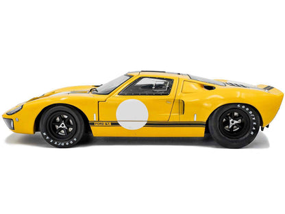 1968 Ford GT40 MK1 Yellow with Black Stripes "Competition" Series 1/18 Diecast Model Car by Solido Cartsfy Inc.