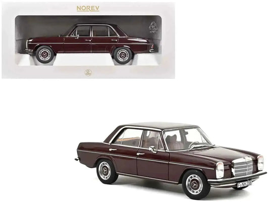 1968 Mercedes-Benz 200 Dark Red Brown 1/18 Diecast Model Car by Norev Miniature Motors Default Title Default Title-