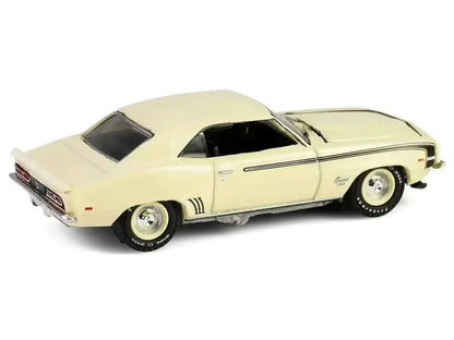 1969 Chevrolet Camaro SS 396 Butternut Yellow with Black Stripes "Barrett-Jackson" Series 15 1/64 Diecast Model Car by Greenlight Cartsfy Inc.