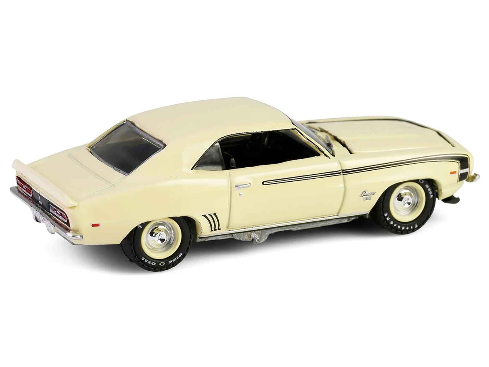 1969 Chevrolet Camaro SS 396 Butternut Yellow with Black Stripes "Barrett-Jackson" Series 15 1/64 Diecast Model Car by Greenlight Cartsfy Inc.