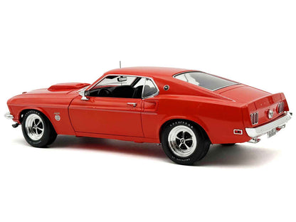 1969 Ford Mustang Limited Edition 600 Flower Power Red Limited Edition to 300 pieces Worldwide 1/18 Diecast Model Car by ACME Cartsfy Inc.