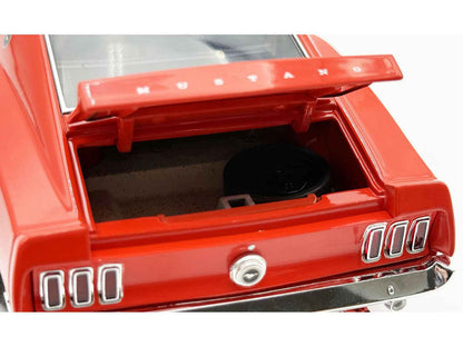 1969 Ford Mustang Limited Edition 600 Flower Power Red Limited Edition to 300 pieces Worldwide 1/18 Diecast Model Car by ACME Cartsfy Inc.