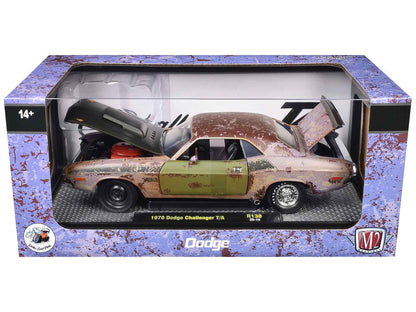 1970 Dodge Challenger T/A Rusted Limited Edition to 4050 pieces Worldwide 1/24 Diecast Model Car by M2 Machines Miniature Motors Default Title Default Title-