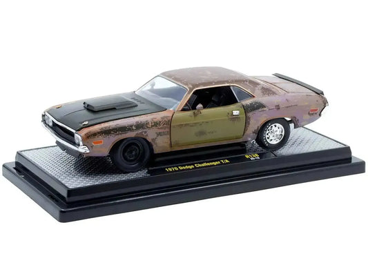 1970 Dodge Challenger T/A Rusted Limited Edition to 4050 pieces Worldwide 1/24 Diecast Model Car by M2 Machines Miniature Motors Default Title Default Title-