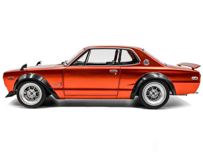 1970 Nissan Skyline (C10) Hakosuka RHD (Right Hand Drive) Orange Metallic 1/18 Diecast Model Car by Solido Cartsfy Inc.
