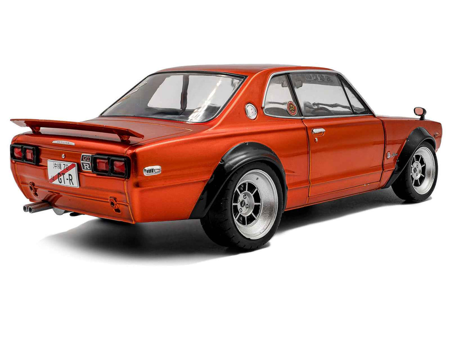 1970 Nissan Skyline (C10) Hakosuka RHD (Right Hand Drive) Orange Metallic 1/18 Diecast Model Car by Solido Cartsfy Inc.