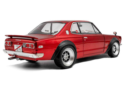 1970 Nissan Skyline (C10) Hakosuka RHD (Right Hand Drive) Red Metallic 1/18 Diecast Model Car by Solido Cartsfy Inc.