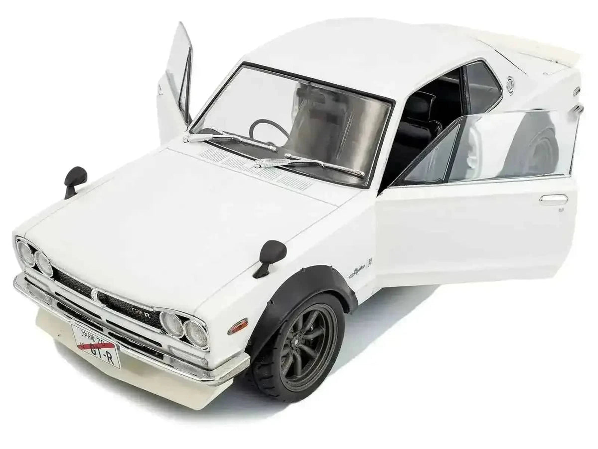 1970 Nissan Skyline (C10) Hakosuka RHD (Right Hand Drive) White 1/18 Diecast Model Car by Solido Cartsfy Inc.