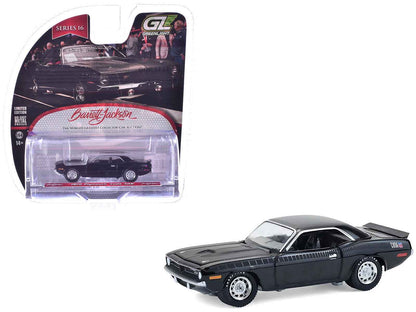 1970 Plymouth 'Cuda AAR Black with Gray Stripes "Barrett-Jackson" Series 16 1/64 Diecast Model Car by Greenlight Miniature Motors Default Title Default Title-