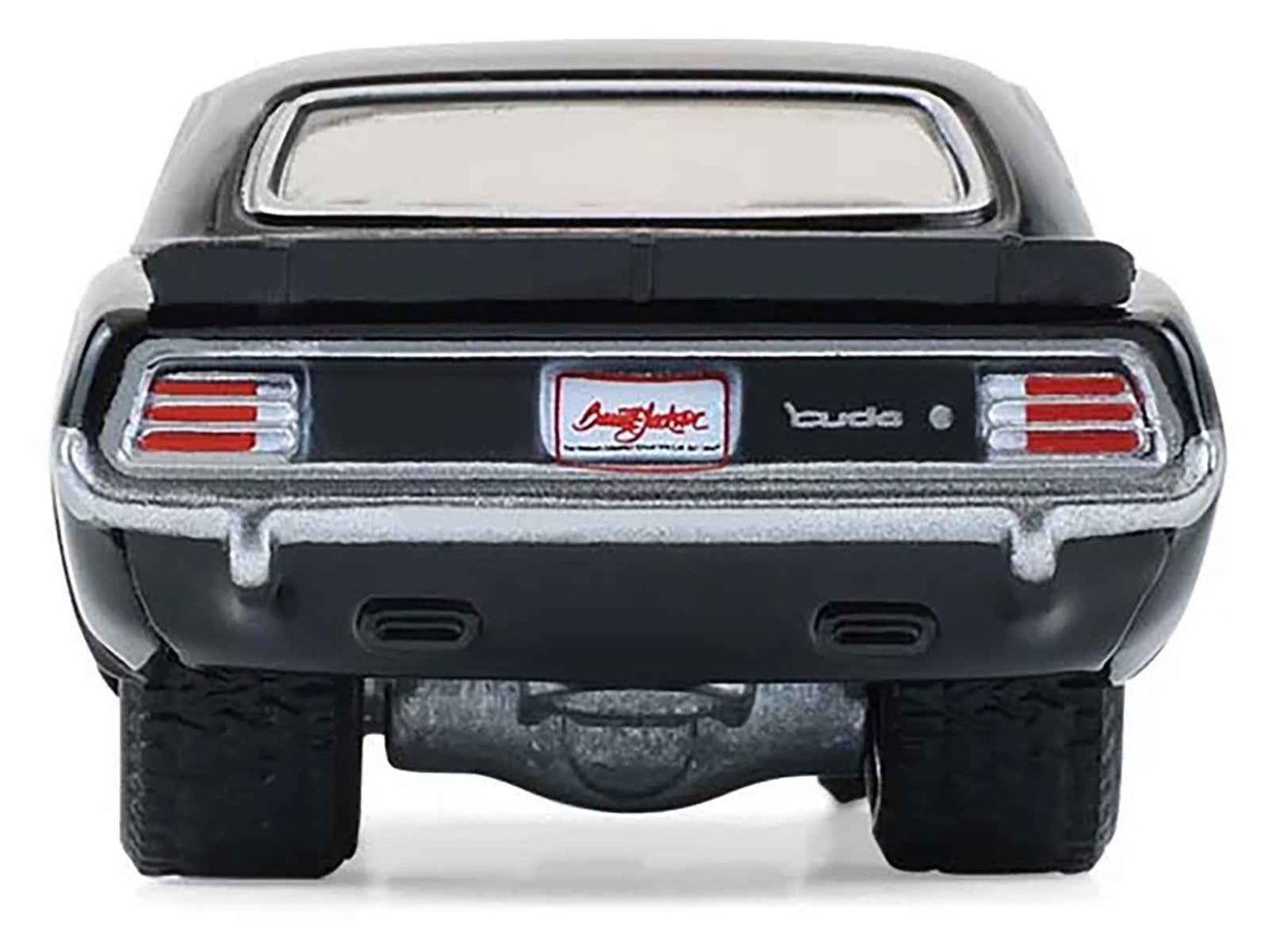 1970 Plymouth 'Cuda AAR Black with Gray Stripes "Barrett-Jackson" Series 16 1/64 Diecast Model Car by Greenlight Miniature Motors Default Title Default Title-