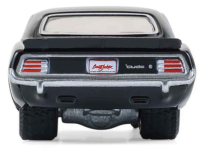 1970 Plymouth 'Cuda AAR Black with Gray Stripes "Barrett-Jackson" Series 16 1/64 Diecast Model Car by Greenlight Miniature Motors Default Title Default Title-