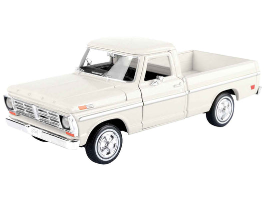 1972 Ford F-100 Pickup Truck Cream "Timeless Legends" Series 1/24 Diecast Model Car by Motormax Cartsfy Inc.