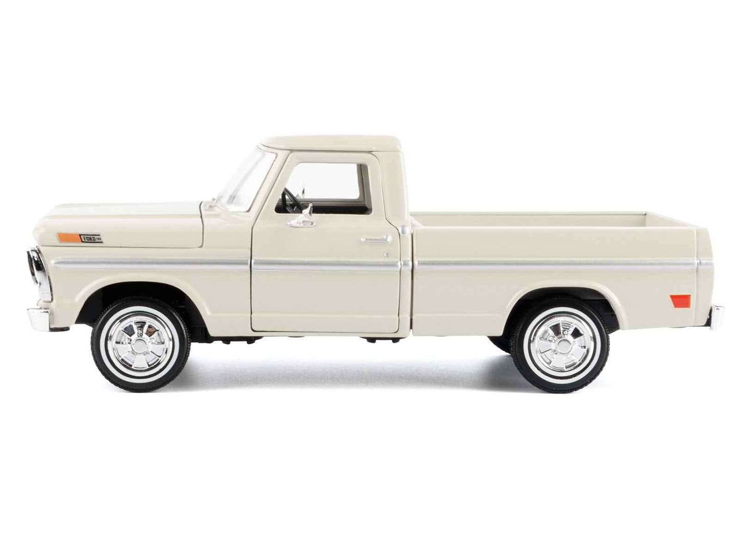 1972 Ford F-100 Pickup Truck Cream "Timeless Legends" Series 1/24 Diecast Model Car by Motormax Cartsfy Inc.