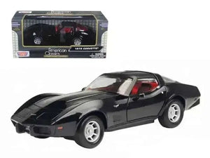 1979 Chevrolet Corvette Black 1/24 Diecast Car Model by Motormax