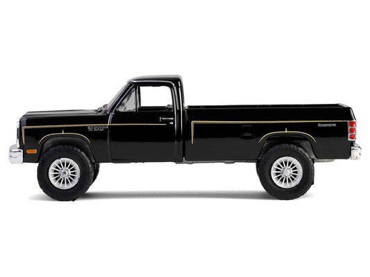 1981 Dodge Power Ram Prospector Pickup Truck Black "The A-Team" (1983-1987) TV Series "Hollywood Series" Release #43 1/64 Diecast Model Car by Greenlight Cartsfy Inc.