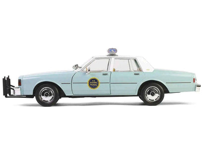 1987 Chevrolet Caprice 9C1 "US Border Patrol" Light Green with White Top "Artisan Collection" 1/18 Diecast Model Car by Greenlight Miniature Motors Default Title Default Title-