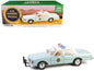 Light green 1:18 diecast police sedan with white top and U.S. Border Patrol emblem