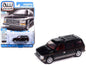 1989 Dodge Caravan Turbo Van Black with Red Stripes and Interior "Mighty Minivans" Series 1/64 Diecast Model Car by Auto World Cartsfy Inc.