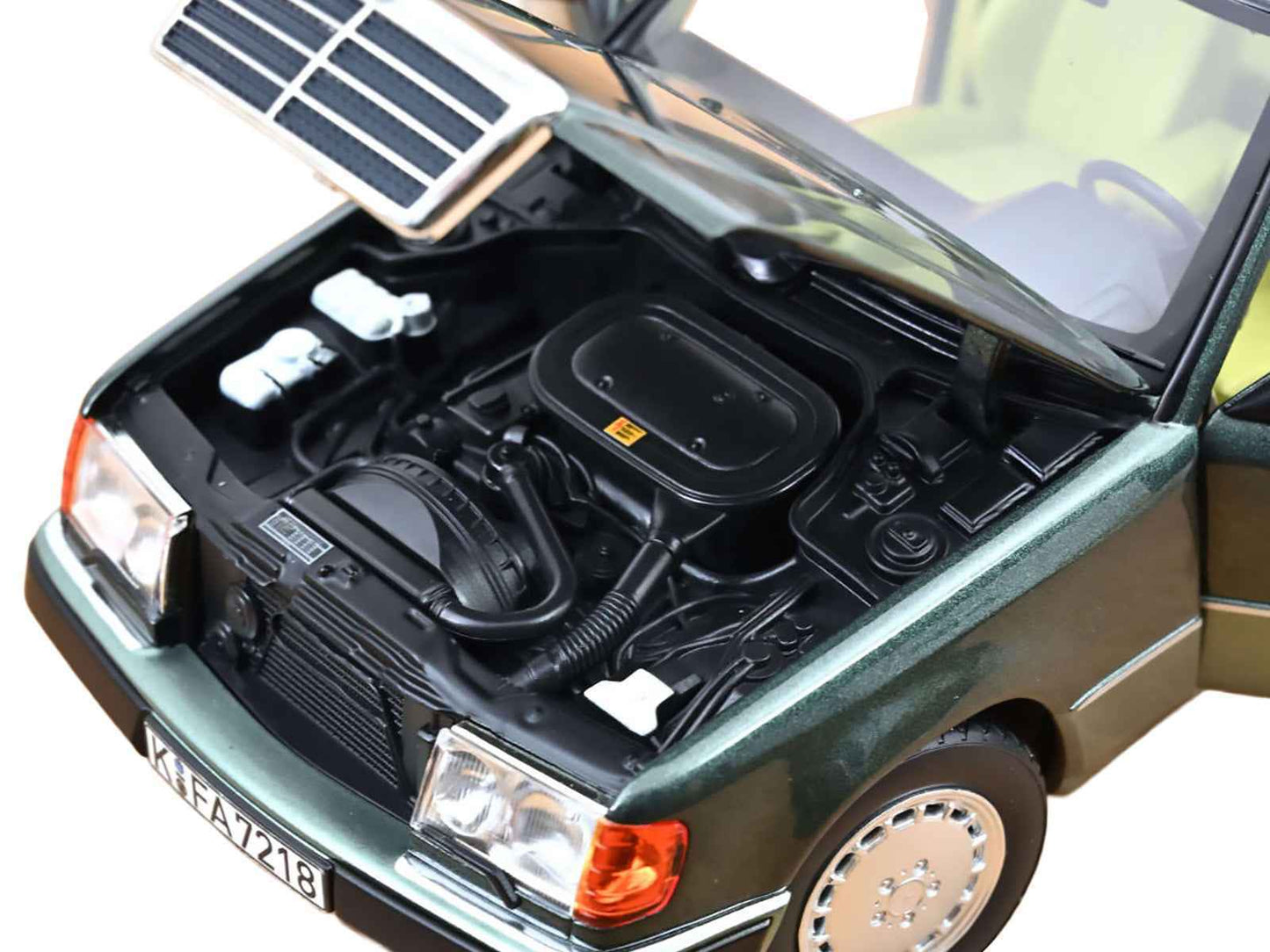 1990 Mercedes-Benz 230 E Night Green Metallic with Green Interior 1/18 Diecast Model Car by Norev Miniature Motors Default Title Default Title-