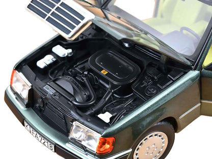 1990 Mercedes-Benz 230 E Night Green Metallic with Green Interior 1/18 Diecast Model Car by Norev Miniature Motors Default Title Default Title-