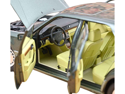 1990 Mercedes-Benz 230 E Night Green Metallic with Green Interior 1/18 Diecast Model Car by Norev Miniature Motors Default Title Default Title-